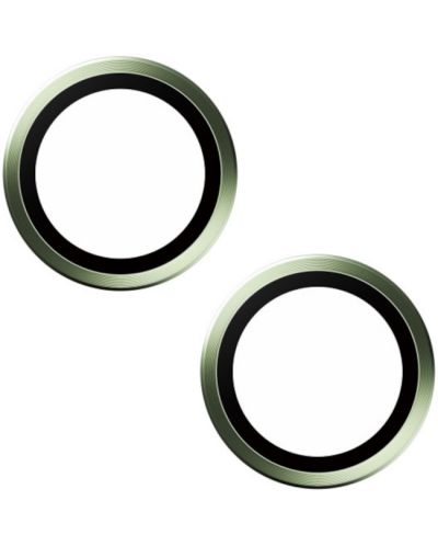 Стъклен протектор за камера PanzerGlass - Hoops, iPhone 15/15 Plus, зелен - 3