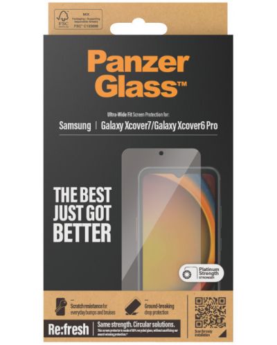 Стъклен протектор PanzerGlass - Galaxy Xcover 6 Pro/Xcover 7, UWF - 3