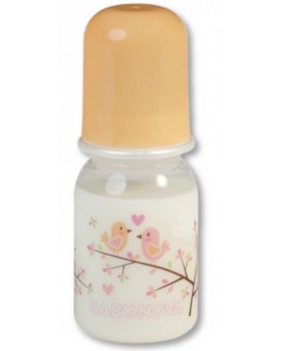 Стандартно пластмасово шише Baby Nova - 125 ml, птици