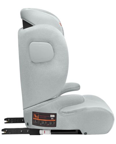 Столче за кола KikkaBoo - i-Track, i-Size, 100-150 cm, светлосиво  - 5