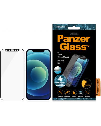 Стъклен протектор PanzerGlass - AntiBact AntiGlare, iPhone 12 mini - 3