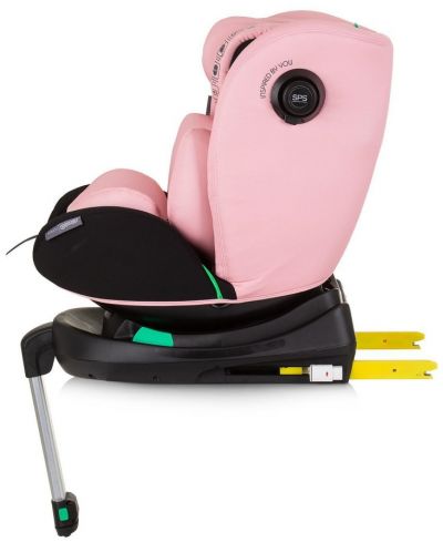 Столче за кола Chipolino - Олимпус, 360°, I-Size, 40-150 cm, фламинго  - 6