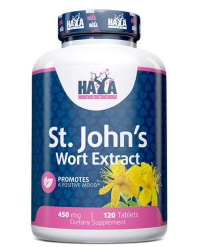 St. John's Wort Extract, 450 mg, 120 таблетки, Haya Labs - 1