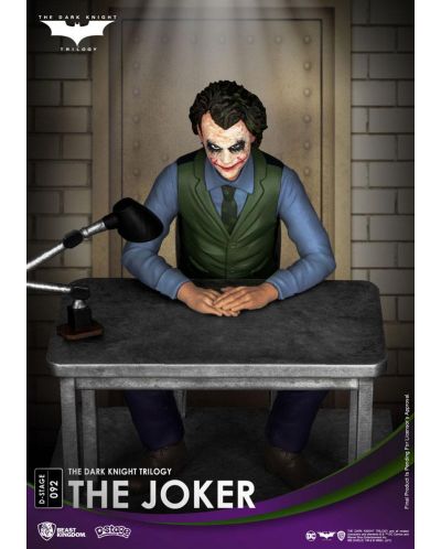 Статуетка Beast Kingdom DC Comics: Batman - The Joker (The Dark Knight), 16 cm - 6