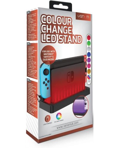 Стойка за конзола Venom - Multi-Colour LED Stand (Nintendo Switch) - 8