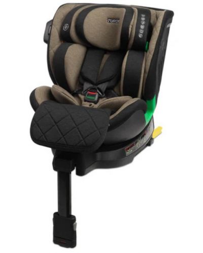 Столче за кола Caretero - Turox, i-Size, IsoFix, 40-150 cm, Khaki - 3