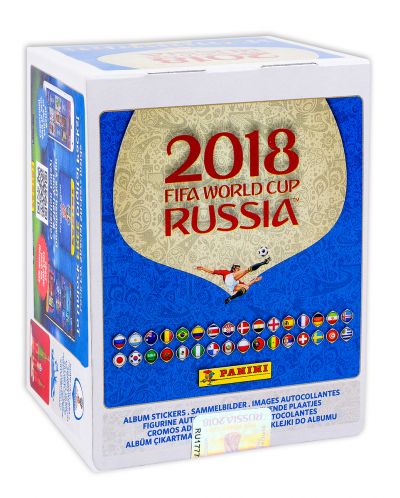 Стикери Panini FIFA World Cup Russia 2018 - кутия с 50 пакета - 250 бр. стикери - 1