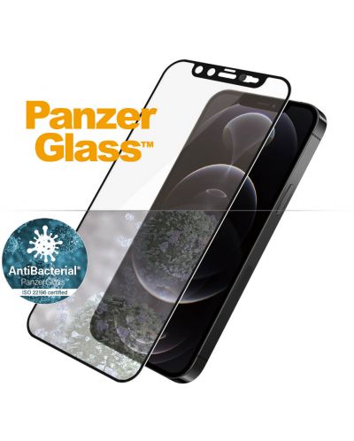 Стъклен протектор PanzerGlass - AntiBact CamSlide, iPhone 12/12 Pro - 1
