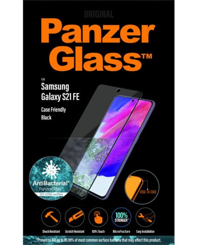 Стъклен протектор PanzerGlass - AntiBact CaseFriend, Galaxy S21 FE - 4