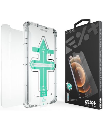 Стъклен протектор Next One - Tempered, iPhone 12/12 Pro - 1