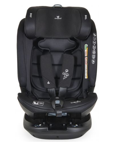 Стол за кола Cangaroo - Gravity, 360°, i-Size, с IsoFix , 40-150 cm, сив - 7