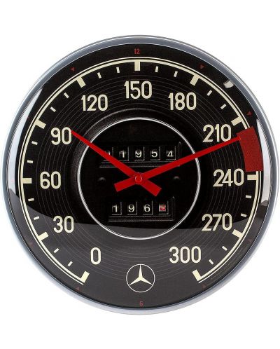 Стенен ретро часовник Nostalgic Art Mercedes Benz -Тахометър - 1