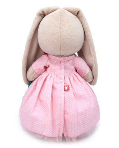Плюшена играчка Budi Basa - Зайка Ми, с бледо розова рокля на точки, 25 cm - 4