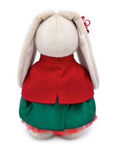 Плюшена играчка Budi Basa - Зайка Ми, със зелена поличка и червено палтенце, 32 cm - 4
