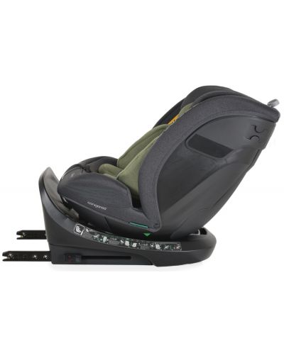 Столче за кола Cangaroo - Draco, 360°, I-Size, IsoFix, 40-150 cm, маслинено зелено - 4