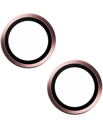 Стъклен протектор за камера PanzerGlass - Hoops, iPhone 15/15 Plus, розов - 3