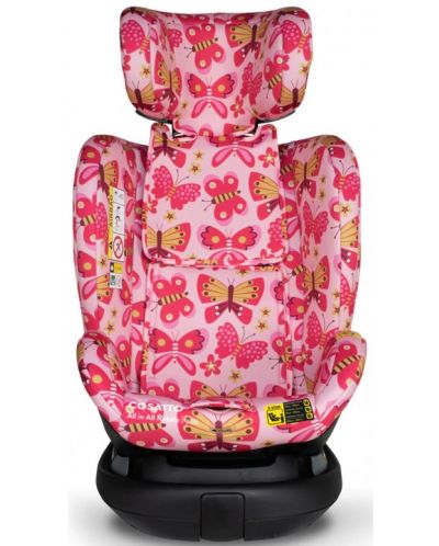 Столче за кола Cosatto - All in All Rotate, 0-36 kg, с IsoFix, I-Size, Flutterby Butterfly - 5