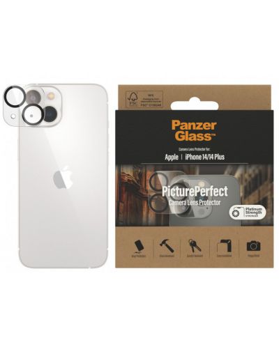 Стъклен протектор за камера PanzerGlass iPhone 14/ 14 Plus - 2
