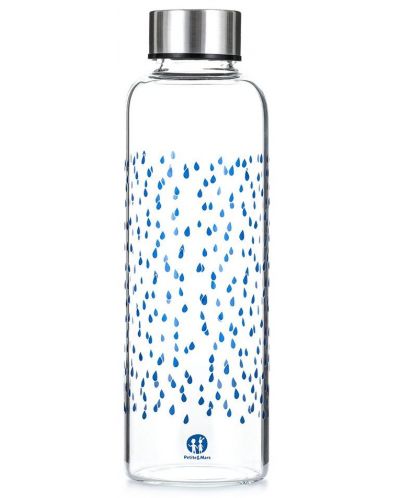Стъклена бутилка Petite&Mars - Прозрачна, 500 ml - 1