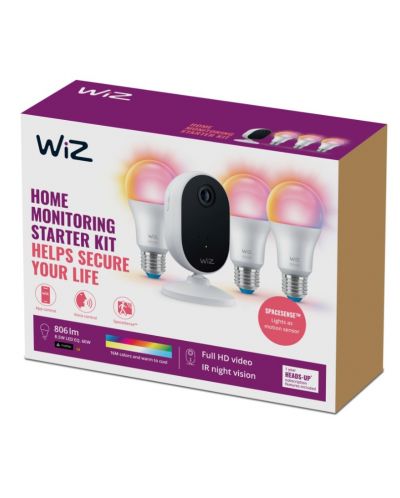 Стартов комплект за наблюдение WiZ - Home Security, бял - 2