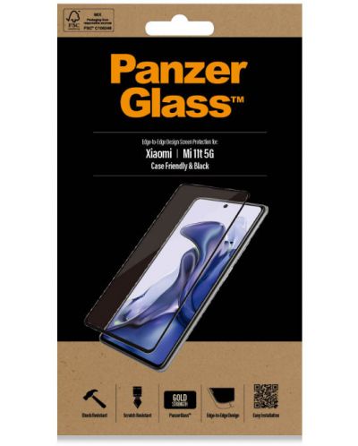Стъклен протектор PanzerGlass - CaseFriend, Xiaomi Mi 11t - 3
