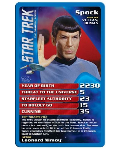 Игра с карти Top Trumps - Star Trek - 2