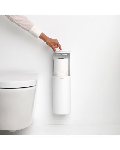 Стойка за резервна тоалетна хартия Brabantia - MindSet, Mineral Fresh White - 4