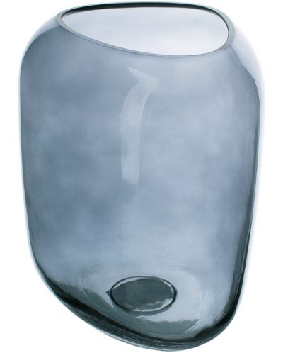 Стъклена ваза ADS - Тъмносиня, 17 x 15 x 20 cm - 2