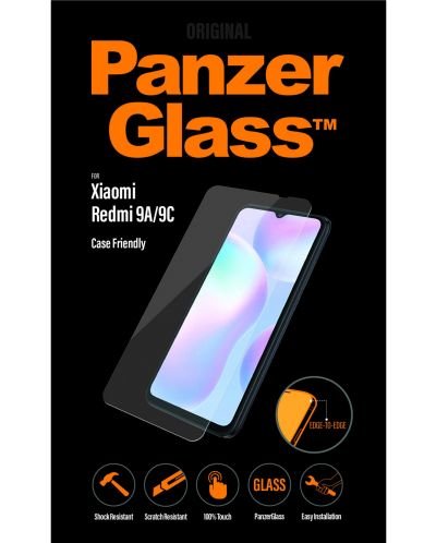 Стъклен протектор PanzerGlass - CaseFriend, Redmi 9A /9C - 2