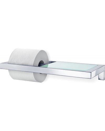 Стойка за тоалетна хартия с рафт Blomus - Menoto, полирана - 2