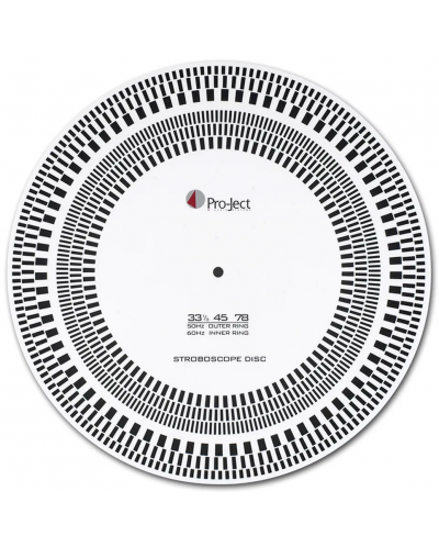 Стробоскоп диск Pro-Ject - Strobe It, черен/бял - 1