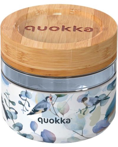 Стъклен буркан за храна Quokka Deli - Blue Nature, 500 ml - 1