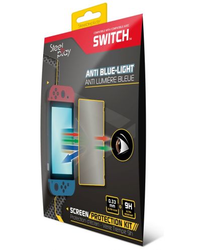 Стъклен протектор Steelplay - 9H Anti-blue light Glass (Nintendo Switch) - 1