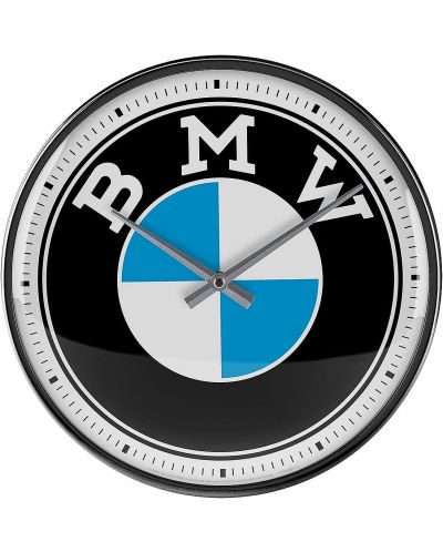 Стенен ретро часовник Nostalgic Art BMW - Logo - 1
