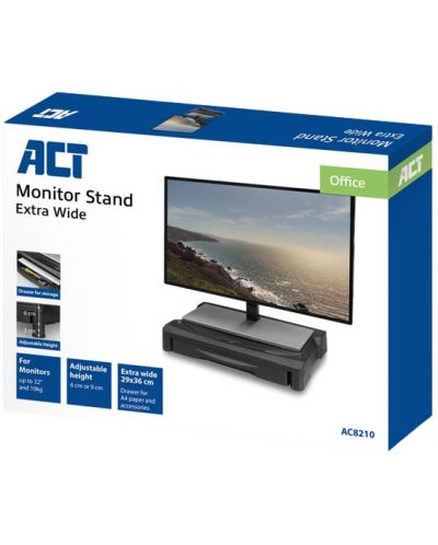Стойка за монитор ACT - AC8210, 32″, за бюро, 10 kg, черна - 7