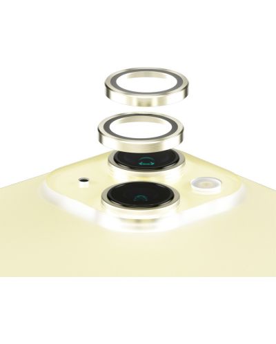 Стъклен протектор за камера PanzerGlass - Hoops, iPhone 15/15 Plus, жълт - 1