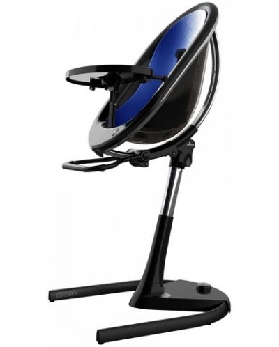 Mima Висок стол за хранене с черна рамка Moon – Royal Blue - 1