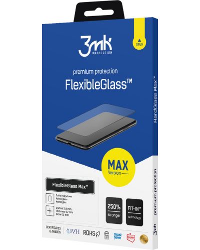 Стъклен протектор 3mk - FlexibleGlass Max, Galaxy S22 Plus 5G - 1