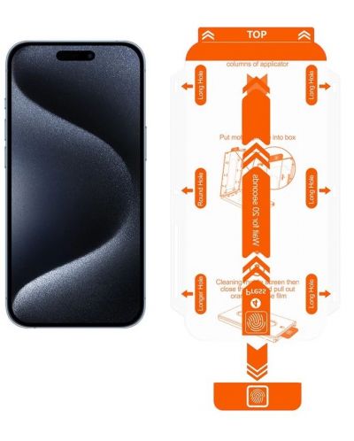 Стъклени протектори Mobile Origin - Guard, iPhone 15 Pro Max/15 Plus, 2 броя - 3