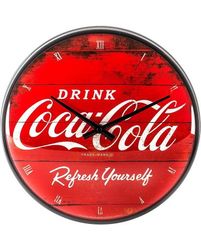 Стенен ретро часовник Nostalgic Art Coca-Cola - Refresh Yourself - 1