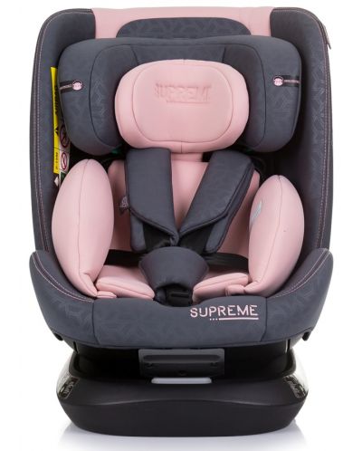 Столче за кола Chipolino - Supreme, 360°, IsoFix, i-Size, 40-150 cm, фламинго - 3