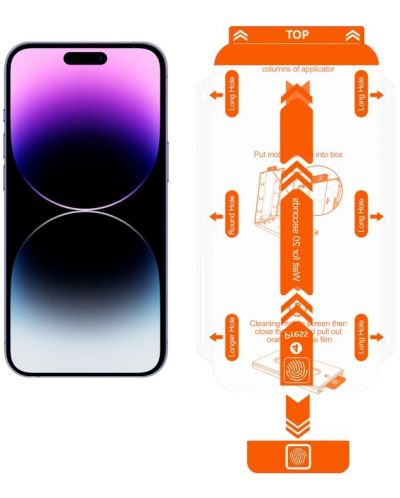 Стъклен протектор Mobile Origin - Screen Guard, iPhone 14/13/13 Pro, 2 pack - 3