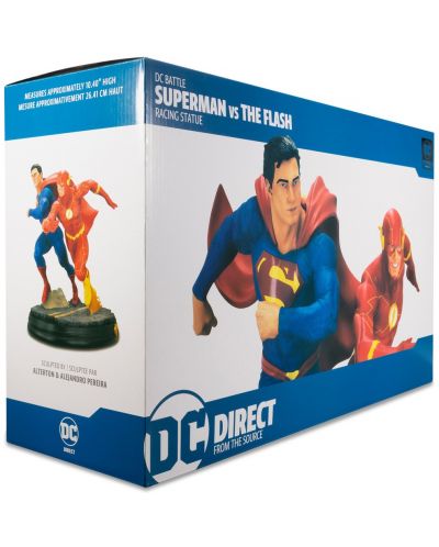 Статуетка DC Direct DC Comics: Justice League - Superman & The Flash Racing (2nd Edition), 26 cm - 7