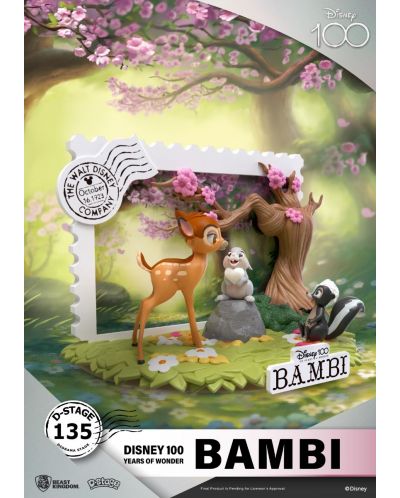 Статуетка Beast Kingdom Disney: Bambi - Diorama (100th Anniversary), 12 cm - 4