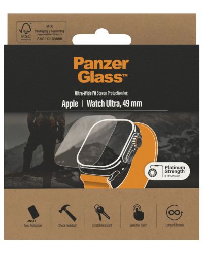 Стъклен протектор PanzerGlass - Apple Watch Ultra, 49 mm - 3