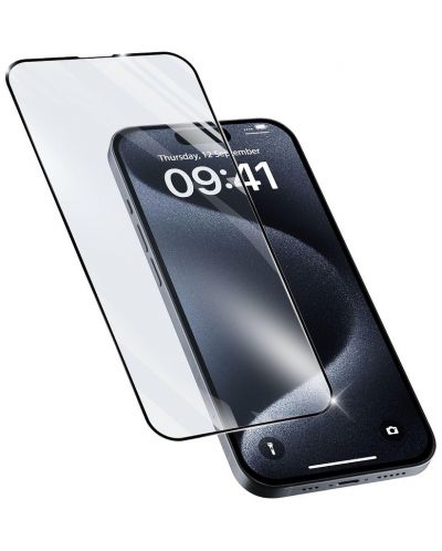 Стъклен протектор Cellularline - Capsule, iPhone 15/15 Pro - 1