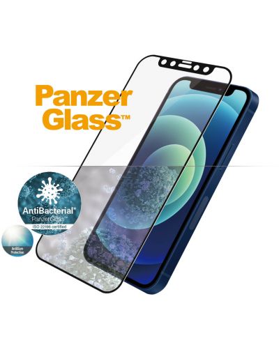 Стъклен протектор PanzerGlass - AntiBact AntiGlare, iPhone 12 mini - 1