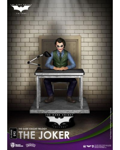 Статуетка Beast Kingdom DC Comics: Batman - The Joker (The Dark Knight), 16 cm - 2