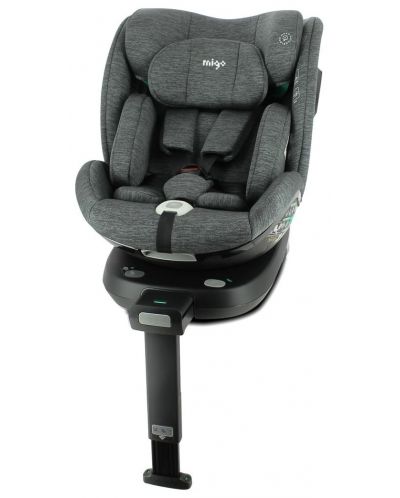 Столче за кола Migo - Legend, i-Size, с IsoFix, 360°, 40-150 cm, Grey - 2