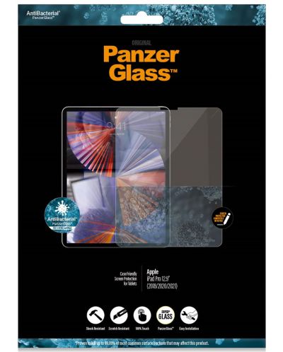 Стъклен протектор PanzerGlass - AntiBact CaseFriend, iPad Pro 12.9 - 3